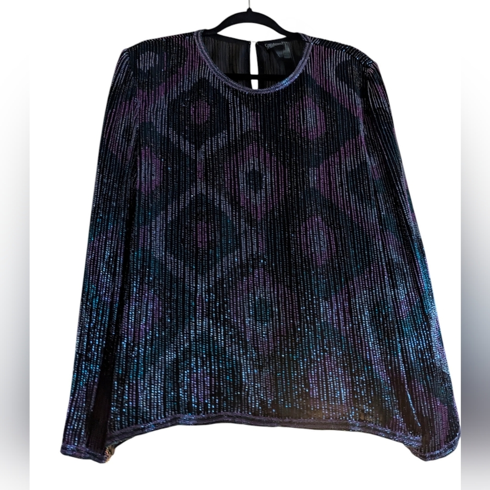 80s Carolyne Barton Evening Blouse